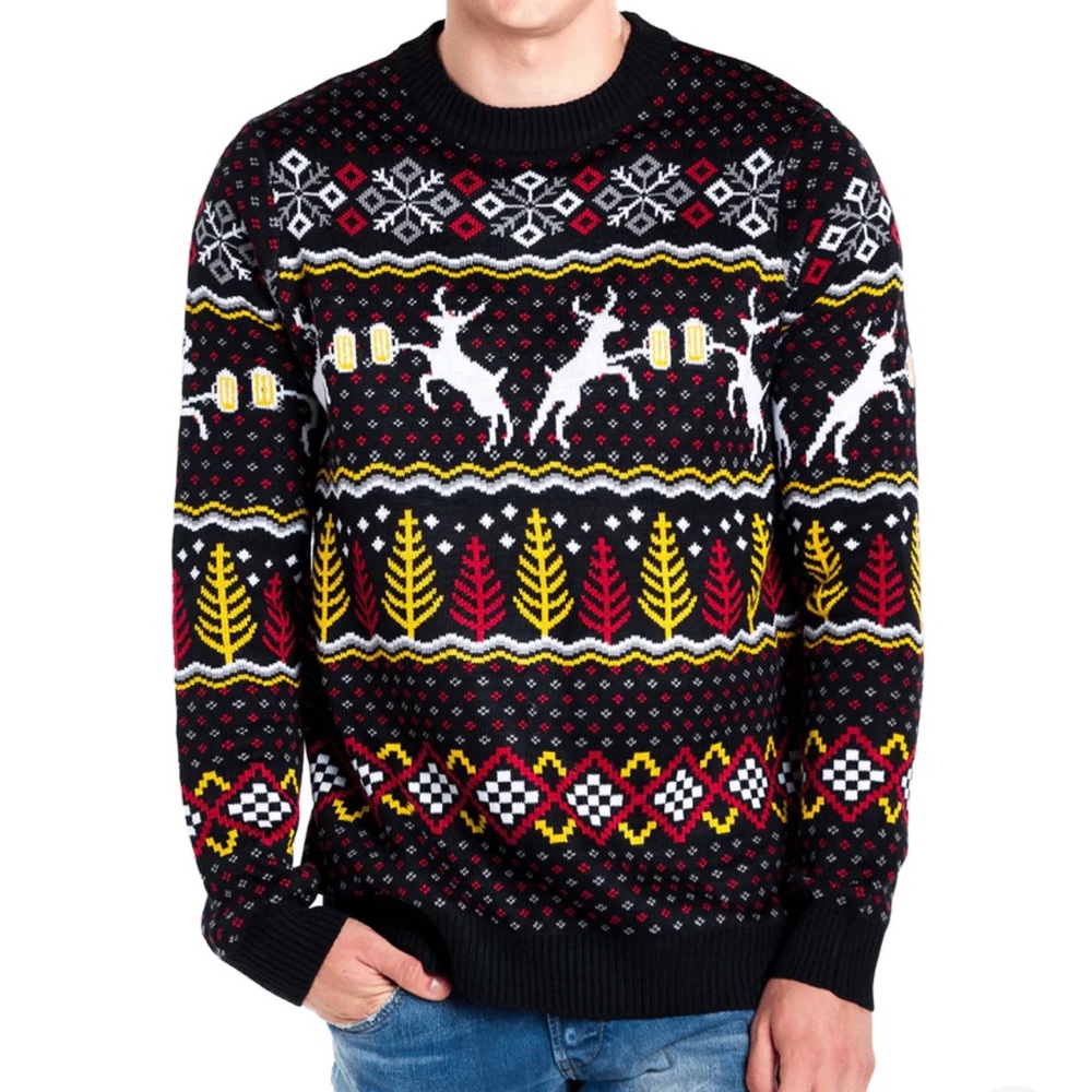 Tipsy Elves Caribrew Christmas Sweater NWT XL